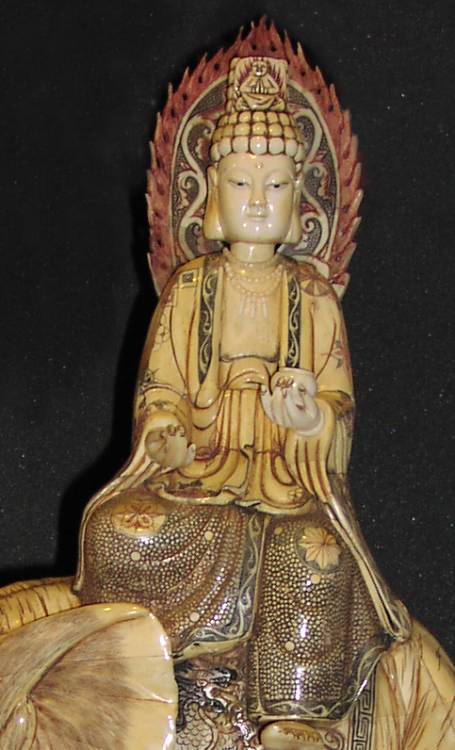 closeup of the Buddha